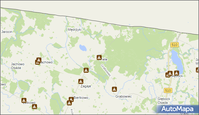 mapa Piele, Piele na mapie Targeo
