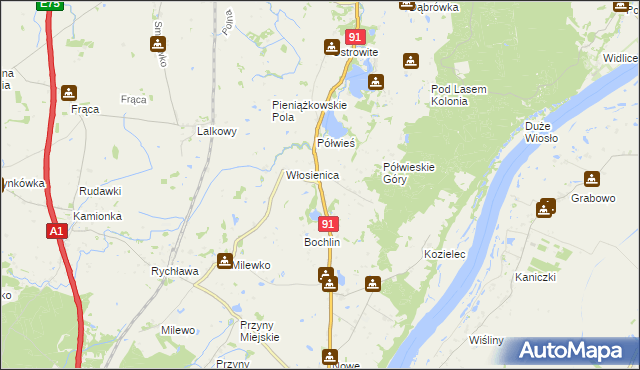 mapa Pieniążkowo, Pieniążkowo na mapie Targeo