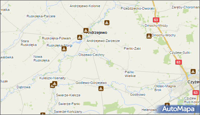 mapa Pieńki-Sobótki, Pieńki-Sobótki na mapie Targeo