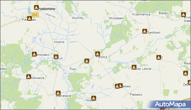 mapa Pieszcz, Pieszcz na mapie Targeo