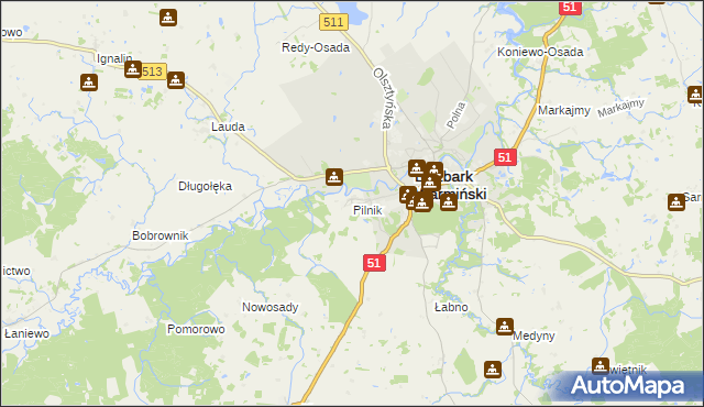 mapa Pilnik, Pilnik na mapie Targeo