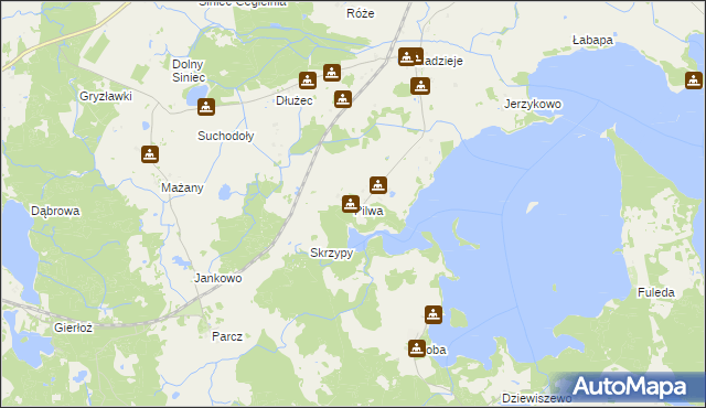 mapa Pilwa gmina Węgorzewo, Pilwa gmina Węgorzewo na mapie Targeo