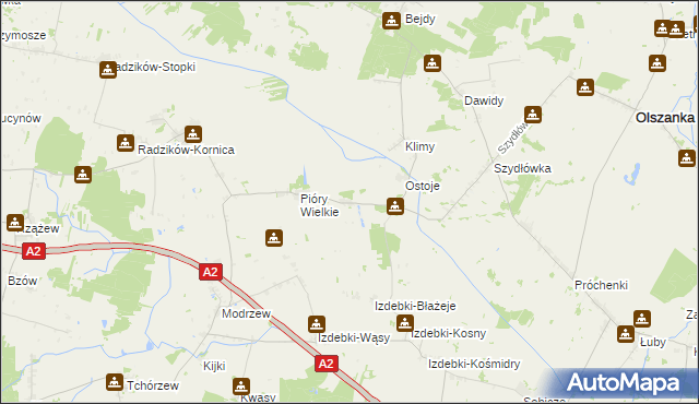 mapa Pióry-Pytki, Pióry-Pytki na mapie Targeo