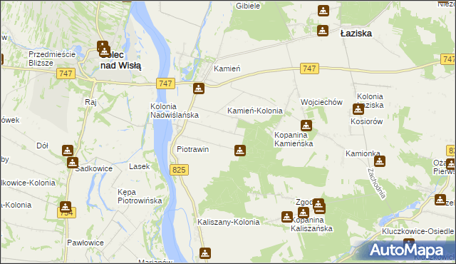 mapa Piotrawin-Kolonia, Piotrawin-Kolonia na mapie Targeo