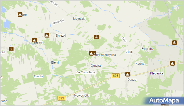 mapa Piotrowszczyzna, Piotrowszczyzna na mapie Targeo