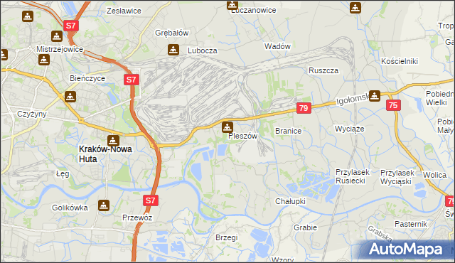 mapa Pleszów, Pleszów na mapie Targeo