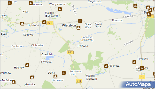 mapa Pniówno, Pniówno na mapie Targeo