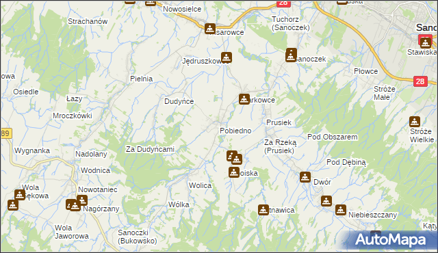 mapa Pobiedno, Pobiedno na mapie Targeo