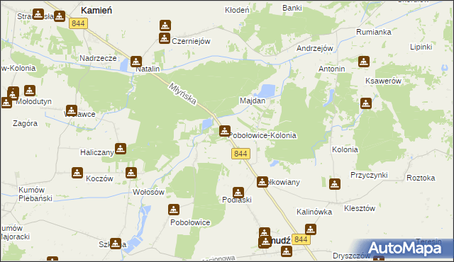 mapa Pobołowice-Kolonia, Pobołowice-Kolonia na mapie Targeo