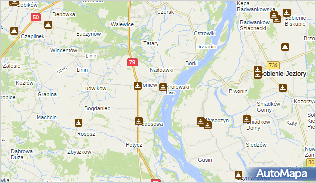 mapa Podgóra gmina Góra Kalwaria, Podgóra gmina Góra Kalwaria na mapie Targeo