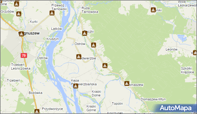 mapa Podłęż, Podłęż na mapie Targeo