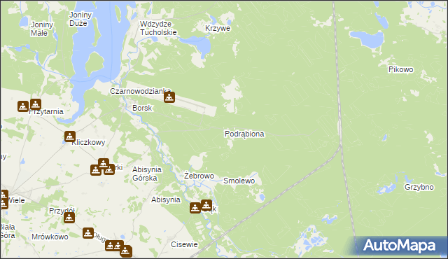 mapa Podrąbiona, Podrąbiona na mapie Targeo