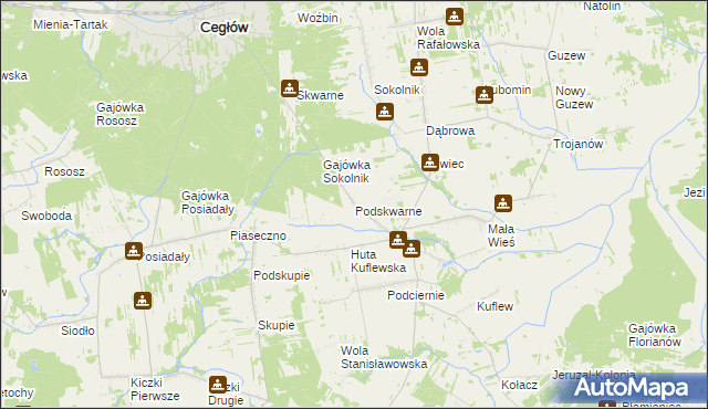 mapa Podskwarne, Podskwarne na mapie Targeo