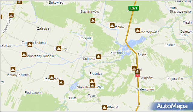 mapa Podsuliszka, Podsuliszka na mapie Targeo