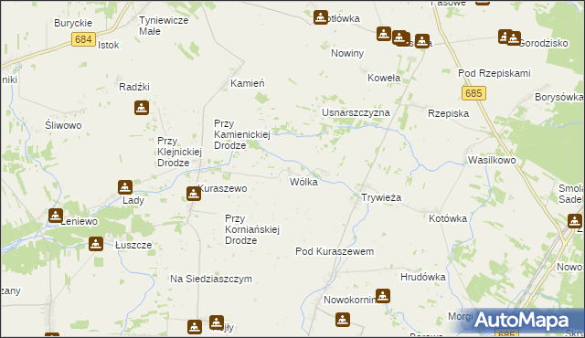 mapa Podwieżanka, Podwieżanka na mapie Targeo