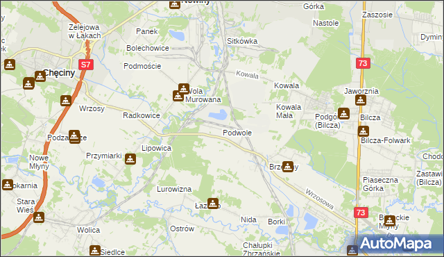 mapa Podwole, Podwole na mapie Targeo