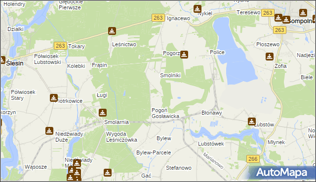 mapa Pogoń Lubstowska, Pogoń Lubstowska na mapie Targeo