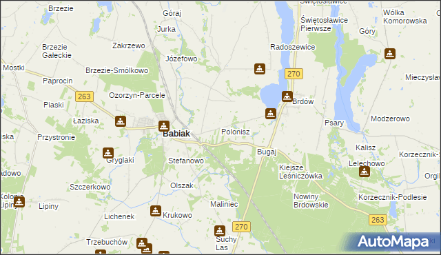 mapa Polonisz, Polonisz na mapie Targeo