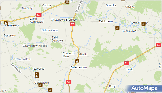 mapa Pomaski Wielkie, Pomaski Wielkie na mapie Targeo