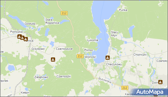 mapa Pomoc, Pomoc na mapie Targeo