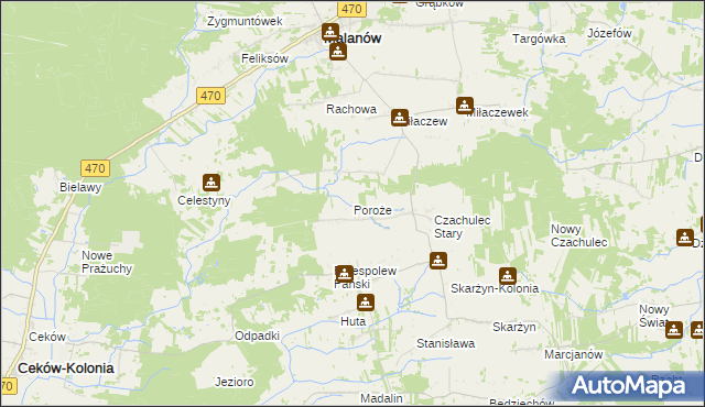 mapa Poroże, Poroże na mapie Targeo