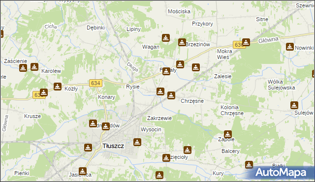 mapa Postoliska, Postoliska na mapie Targeo