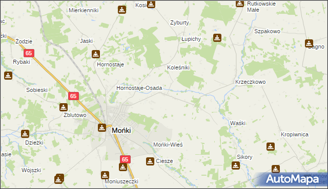 mapa Potoczyzna, Potoczyzna na mapie Targeo