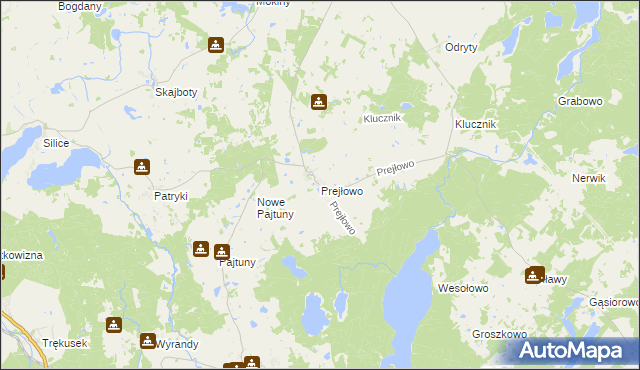 mapa Prejłowo, Prejłowo na mapie Targeo