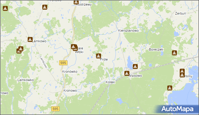 mapa Próle, Próle na mapie Targeo