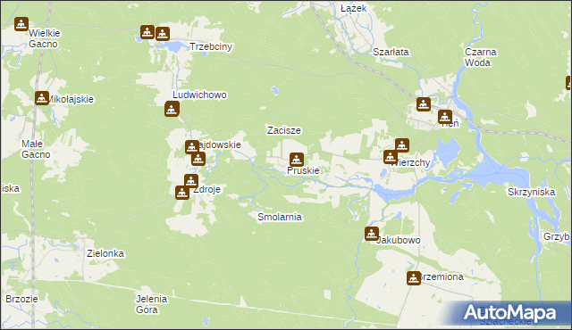 mapa Pruskie, Pruskie na mapie Targeo