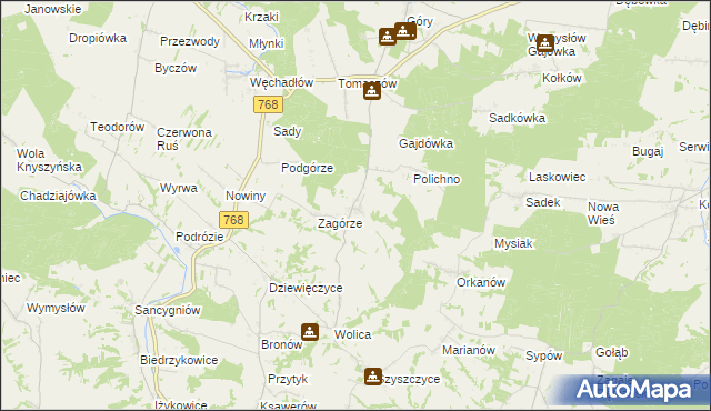 mapa Przecławka, Przecławka na mapie Targeo