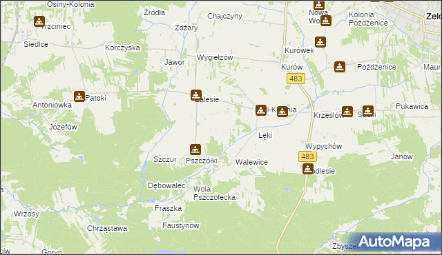 mapa Przecznia, Przecznia na mapie Targeo