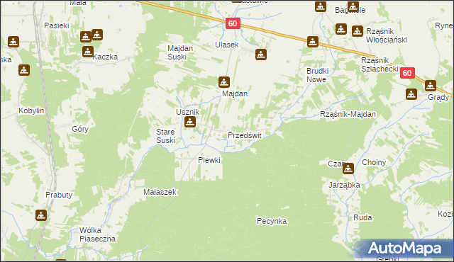 mapa Przedświt, Przedświt na mapie Targeo