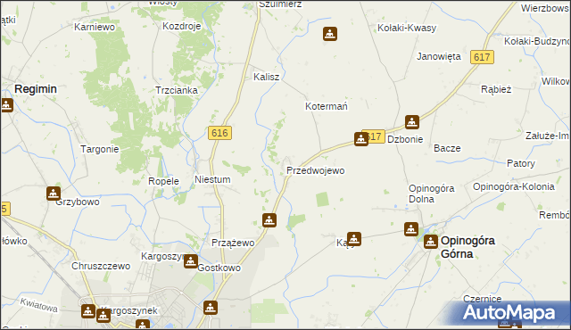 mapa Przedwojewo, Przedwojewo na mapie Targeo