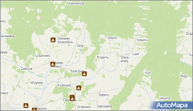 mapa Przejmy, Przejmy na mapie Targeo