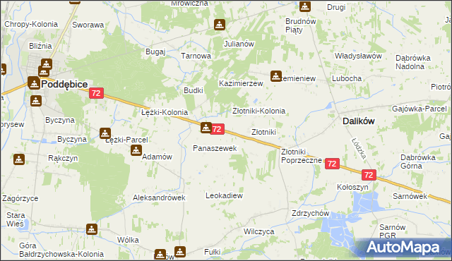 mapa Przekora, Przekora na mapie Targeo