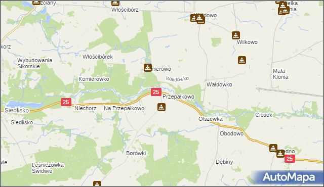 mapa Przepałkowo, Przepałkowo na mapie Targeo