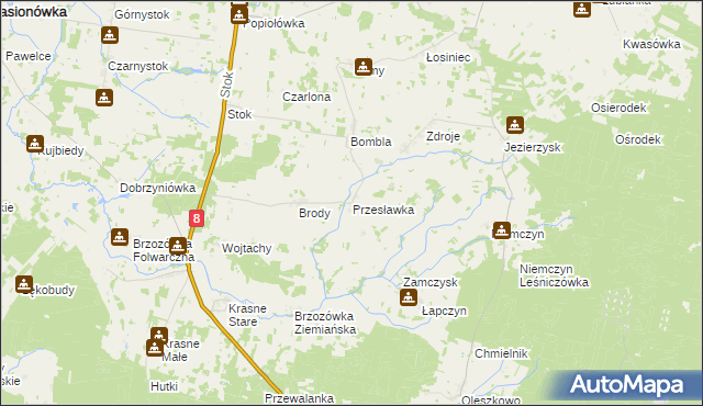 mapa Przesławka, Przesławka na mapie Targeo