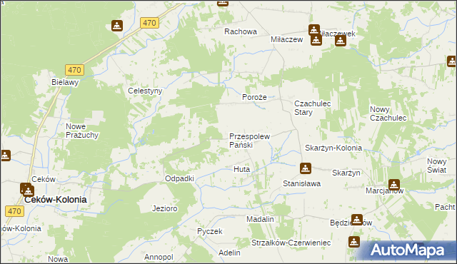 mapa Przespolew Pański, Przespolew Pański na mapie Targeo