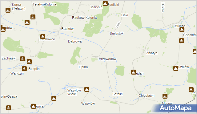 mapa Przewodów, Przewodów na mapie Targeo