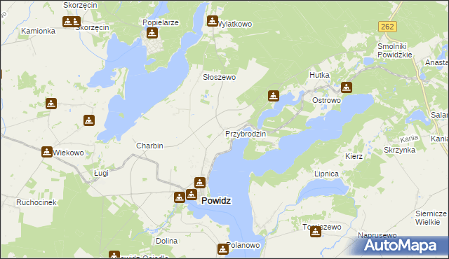 mapa Przybrodzin, Przybrodzin na mapie Targeo