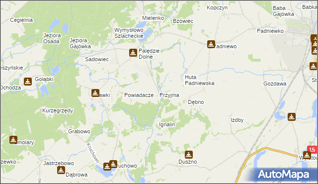 mapa Przyjma gmina Mogilno, Przyjma gmina Mogilno na mapie Targeo