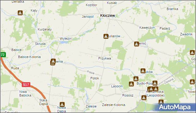 mapa Przykwa, Przykwa na mapie Targeo