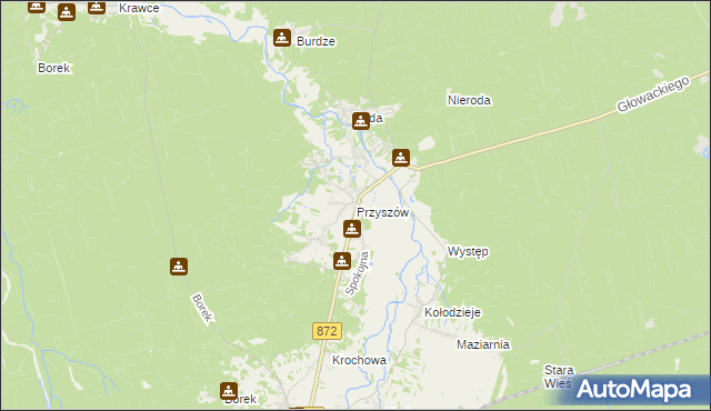 mapa Przyszów, Przyszów na mapie Targeo