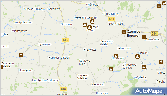 mapa Przywilcz, Przywilcz na mapie Targeo