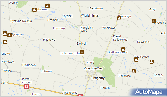 mapa Pułkownikowo, Pułkownikowo na mapie Targeo