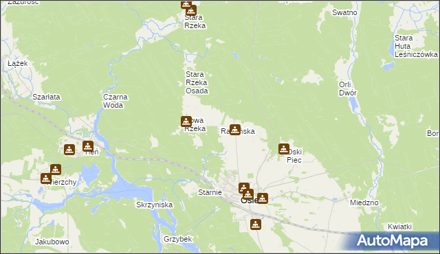 mapa Radańska, Radańska na mapie Targeo