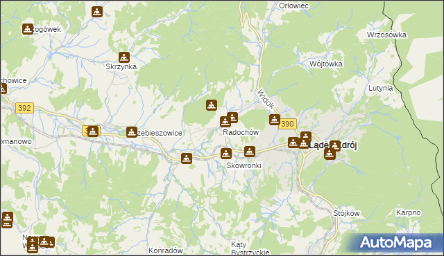 mapa Radochów, Radochów na mapie Targeo