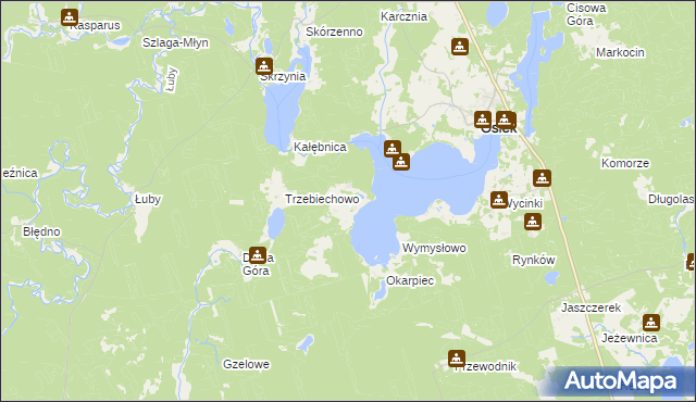 mapa Radogoszcz gmina Osiek, Radogoszcz gmina Osiek na mapie Targeo