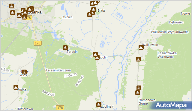 mapa Radolin, Radolin na mapie Targeo